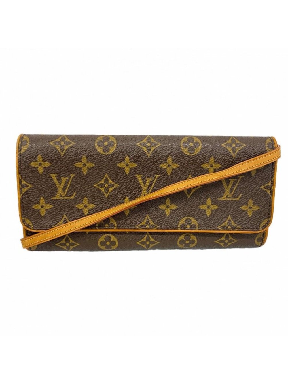 Louis Vuitton Shoulder Bag Monogram Pochette Twin GM Brown
